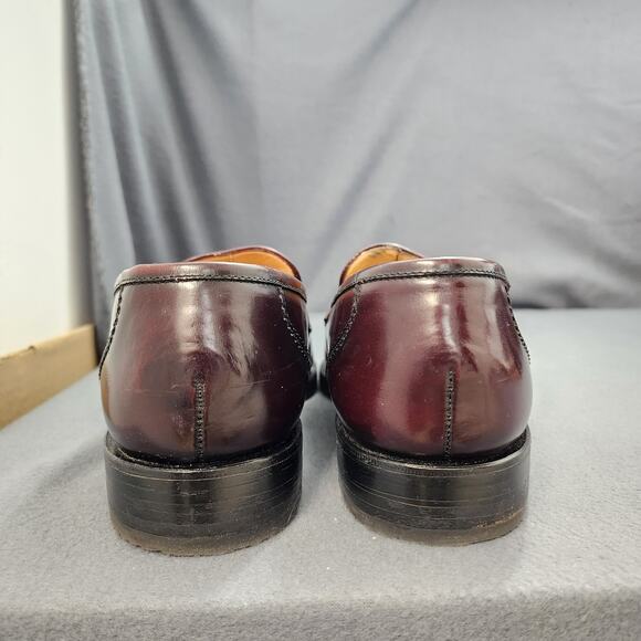 E.T. Wright Tassel Loafers Mens 10.5 N Burgundy Leather Goodyear Welt Mexico main image 8